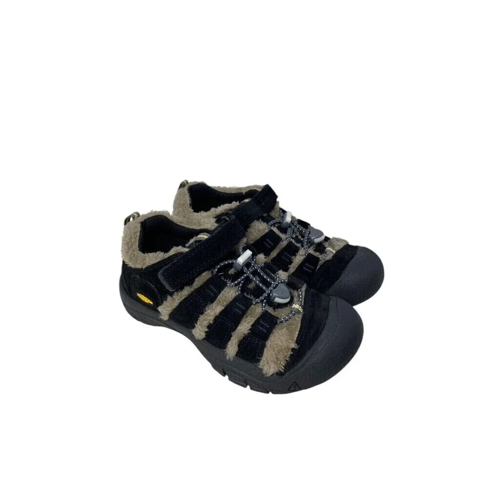 Keen Newport Shoe Youth Size 1 US Black TPS Big Foot Gold